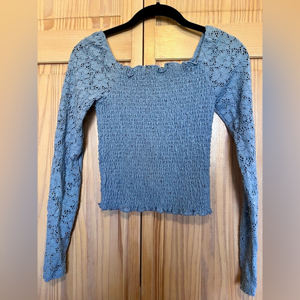Planet Gold women’s juniors shirt blue size small